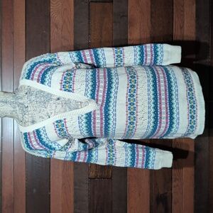 Vintage Baxter& Wells Multicolor V-Neck Women's Sweater